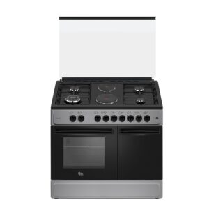 Cute Kitchen 4 Gas + 2 Electric Cooker GREY BLACK +CONVECTIONAL OVEN <br> CK TEB-6942GB