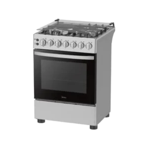 Midea 60*60- 3Gas + 1 Electric Standing Cooker With Electric Oven (60E3G1H4F-SL)-Silver