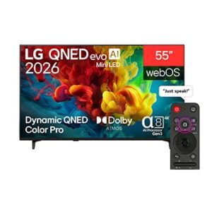 LG 55 Inch Smart TV 4K UHD Mini LED Built-In Receiver – 55QNED84B6T