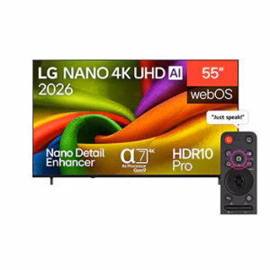 LG 55NU840B6LA NANO Smart TV 55 inch 4K Resolution Built-in Receiver – Black