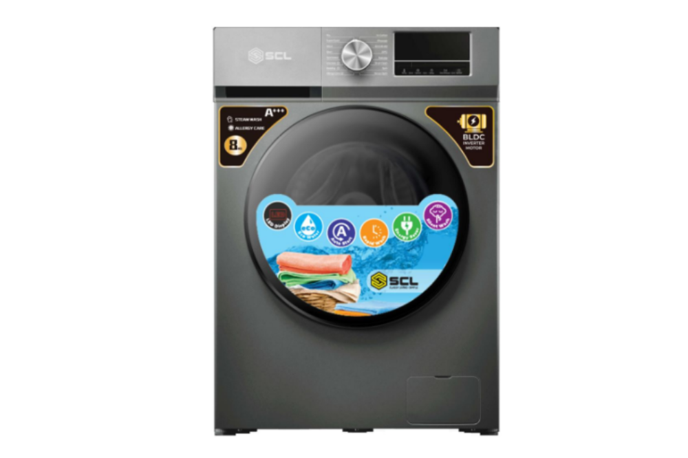 SCL 8KG Washing Machine, Silver – SCL-WF8014TISG